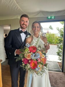 Bride and Groom following the ceremony